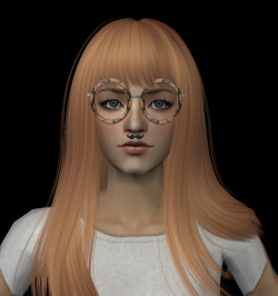 Glasses&MustacheSeptum Female Model