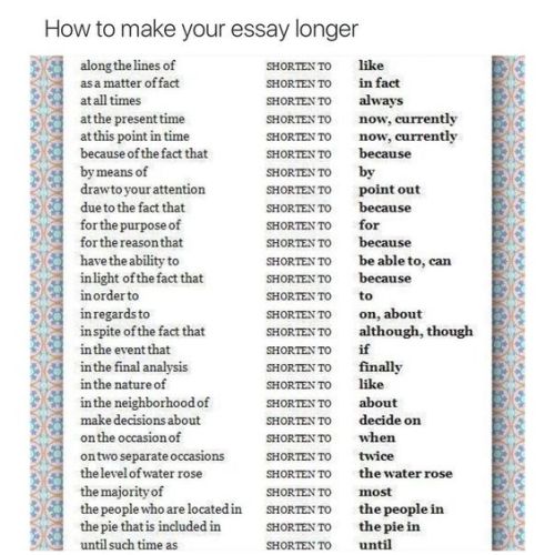 How to make an essay longer with words