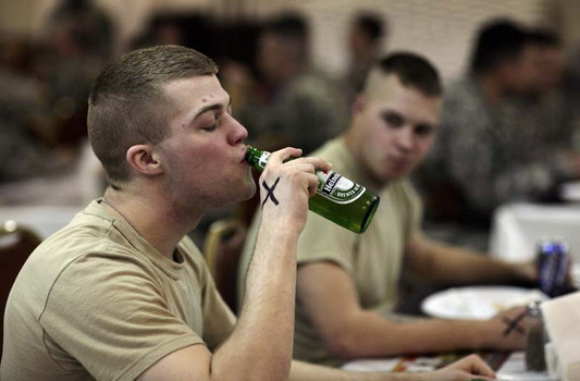 Image result for us soldier getting drunk