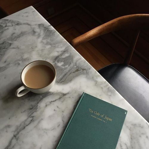 Book. Marble. Coffee.