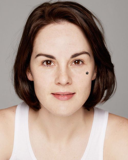 Michelle Dockery goes make up free for Children in need