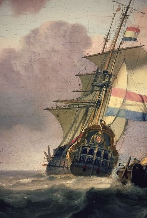 hms-surprise:
“Rough Sea with Ships, Ludolf Bakhuysen, 1697. Detail.
”