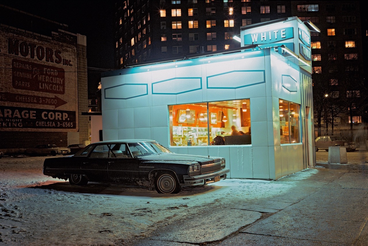 White Tower - Meatpacking District, New York City, New York U.S.A. - 1976 - photograph by Langdon Clay