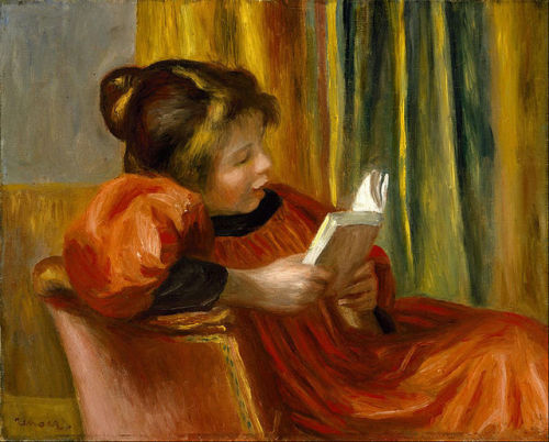 toanunnery:
“Girl Reading
Pierre-Auguste Renoir, 1885
”