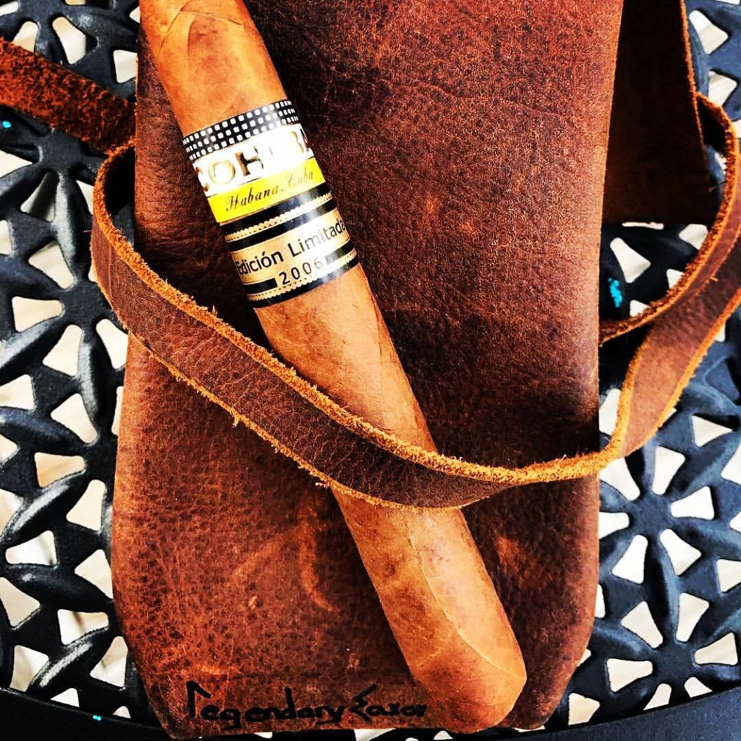 @cohibaofficial and cigar leather. #ruggedluxury #cigar #cigars Repost @whentheleveebreaks81 www.LegendarySaxon.com
