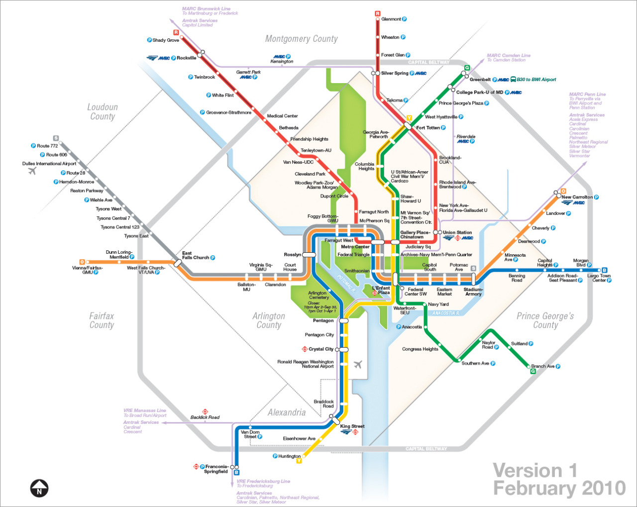 Where can you find Washington, D.C., subway maps?