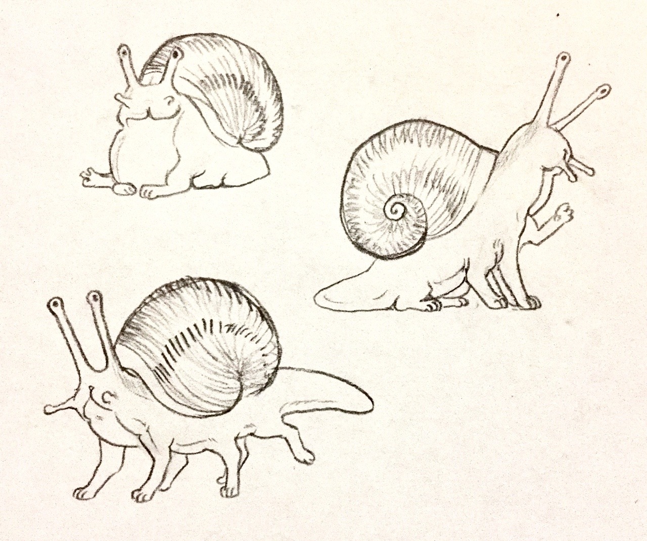 Snails with legs