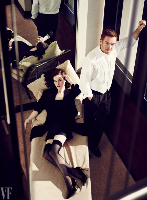 Michelle Dockery and Damian Lewis, photographed by Jason Bell for Vanity Fair, March 2015.