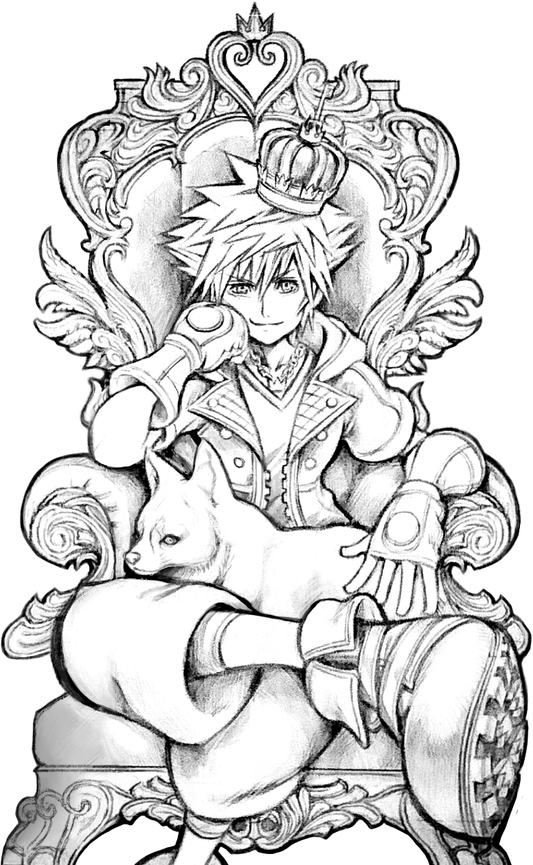 Media] There is a dog in the 15th anniversary art of KH3 Sora 