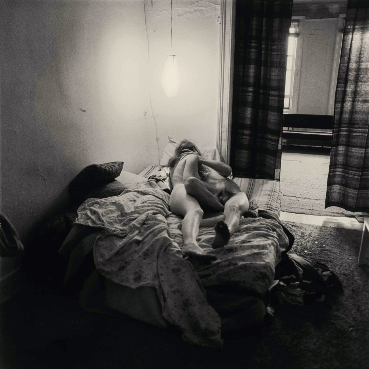 sulphuriclike:
“Diane Arbus_Couple in Bed Under a Paper Lantern, NYC 1966
”