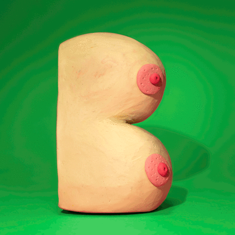 Animated boobs, stopmotion, claymation, glas 2017, breasts,...