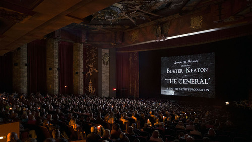 What are the general movie listing times in a theater?