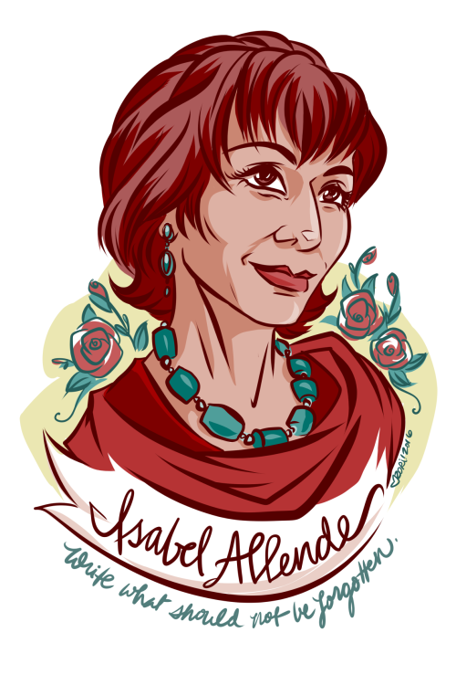 #100days100women, Day 40: Isabel Allende, Chilean-American writer and recipient of the Presidential Medal of Freedom. Allende is perhaps the most widely-read Spanish-language author.
http://www.isabelallende.com/en/bio
