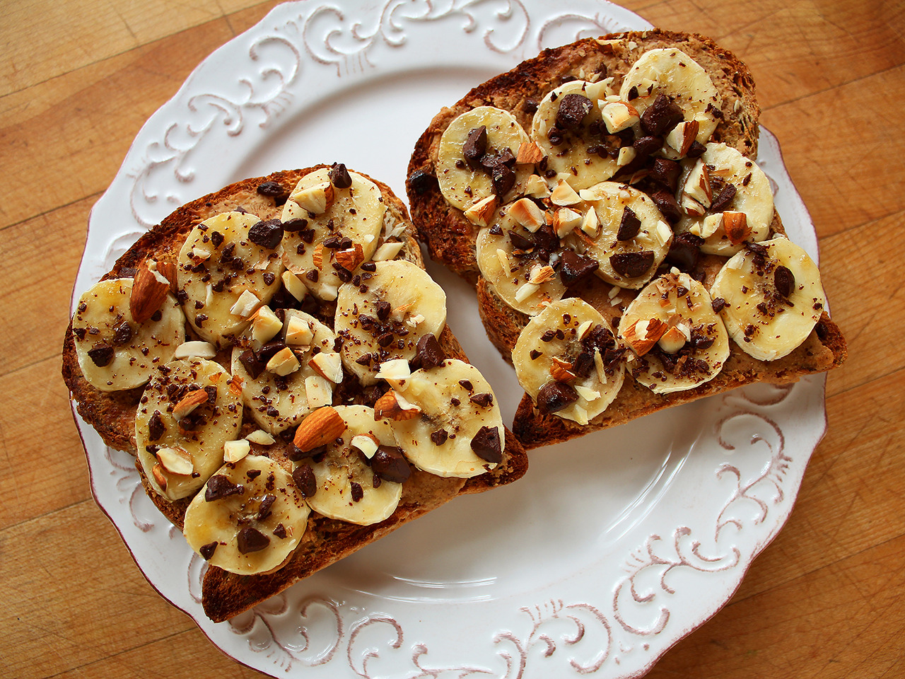Image result for Banana & Almond Butter Toast
