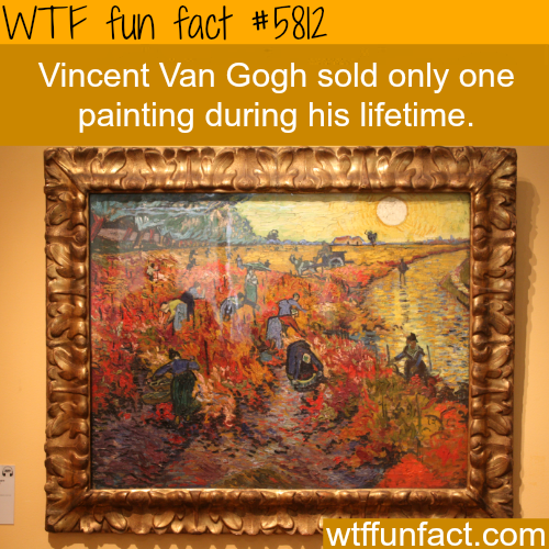 How many paintings did Van Gogh sell during his lifetime?