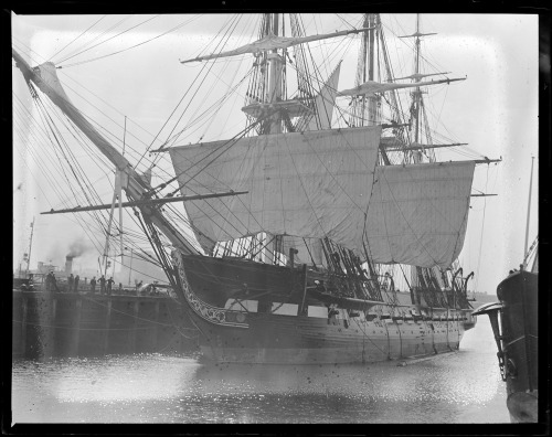 thewaltzrio:
“ Title: The USS Constitution showing sails at the Charlestown Navy Yard
Creator/Contributor: Jones, Leslie, 1886-1967 (photographer)
Date created: 1931-06-03
Source
”