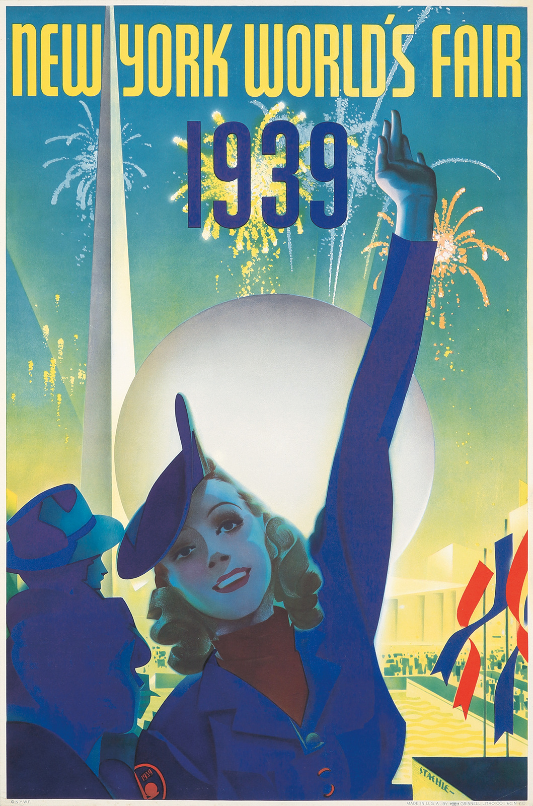 1939 New York World's Fair poster - art by Albert Staehle