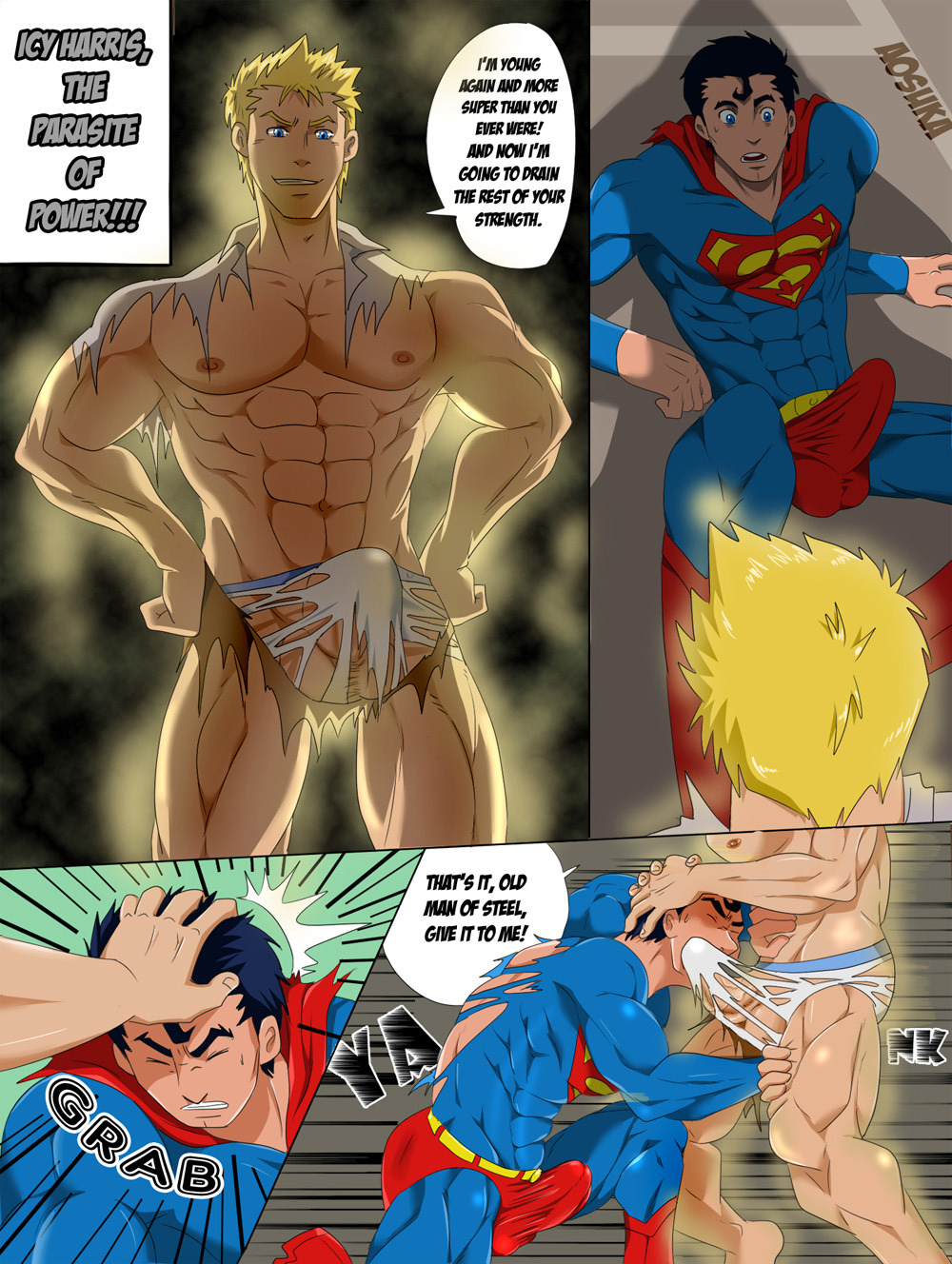 lancexsilvermaniac:
“Superman-Icy Harris pg5.
Icy’s just evolved into Mega Parasite lv99 =))
”