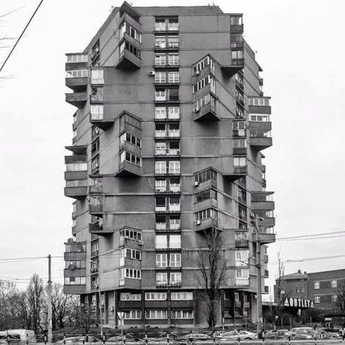 socialistmodernism:
“Karaburma Housing Tower Building, Belgrade, Serbia, built in 1963, Architect: Rista Šekerinski. © BACU #socialistmodernism #_ba_cu
”