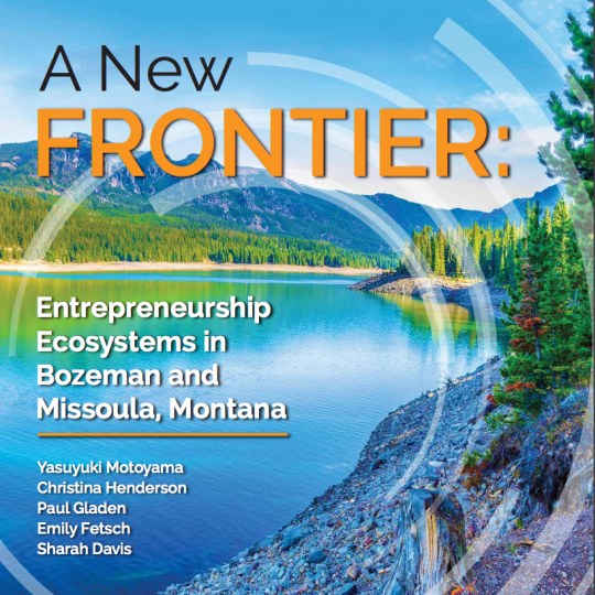 The front cover for The New Frontier Report with a gorgeous reflecting lake and mountainous background