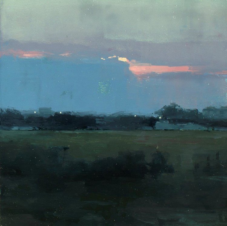 huariqueje:
“ Atmosphere II , Near Taranto - Jeremy Mann
American,b.1979-
Oil on panel, 6 x 6 in.
”