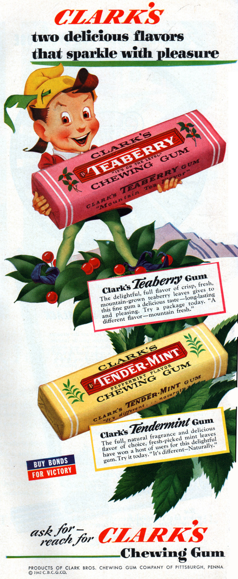 Clark's Chewing Gum - 1942
