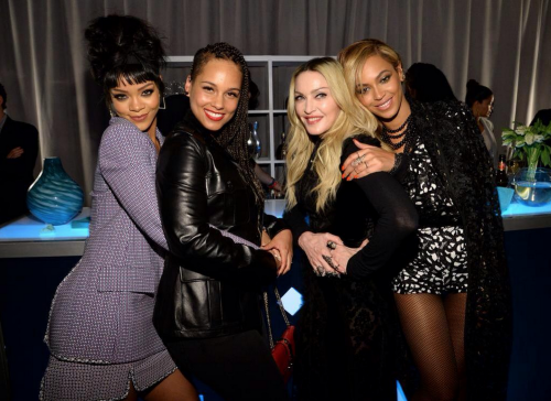 Rihanna, Alicia Keys, Madonna and Beyonce at the TIDAL release conference