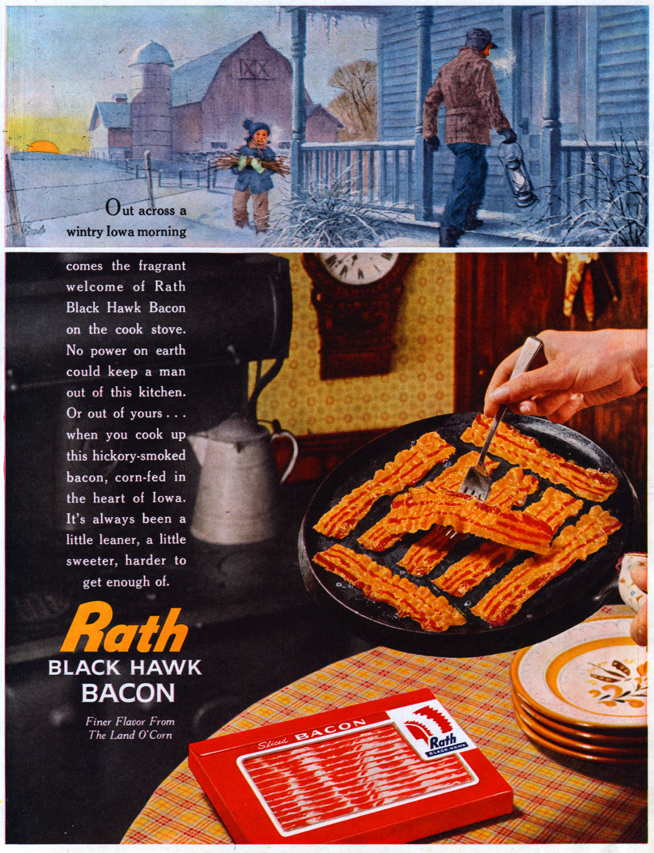 Rath Black Hawk Bacon - 1960