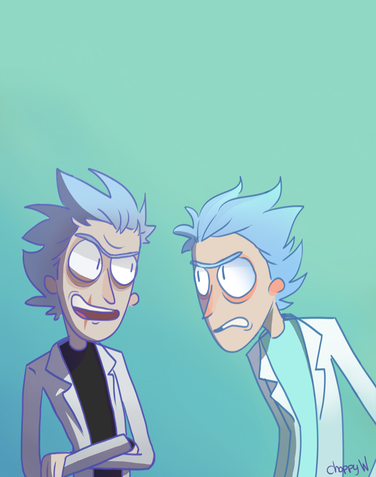 A collection of some of the Rick and Morty fan art... - Eyyy
