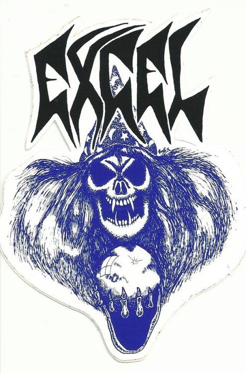 westside-historic: “ Vintage Excel wizard sticker from 1987. Venice crossover thrash. Artwork by Ric Clayton. Courtesy of venicedan1313 ”