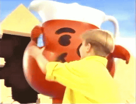 liquidatomicgonads:
“ The Kool-aid man destroys the last remaining ancient wonder of the world to give a kid a sugary drink.
”