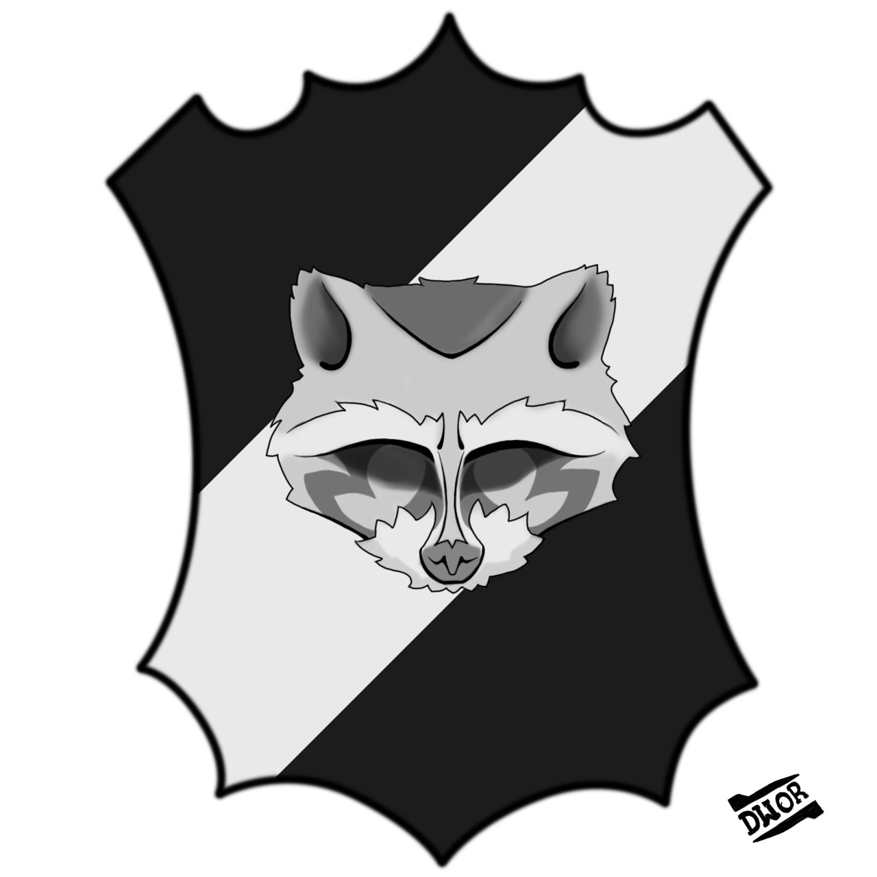 Fan Art, Raccoon, Banner, Crest, Tulloch, Dworvin 