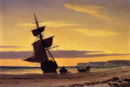 windandsails:
“William Bradford (1823-1892) - Coastal Scene, 1860
”