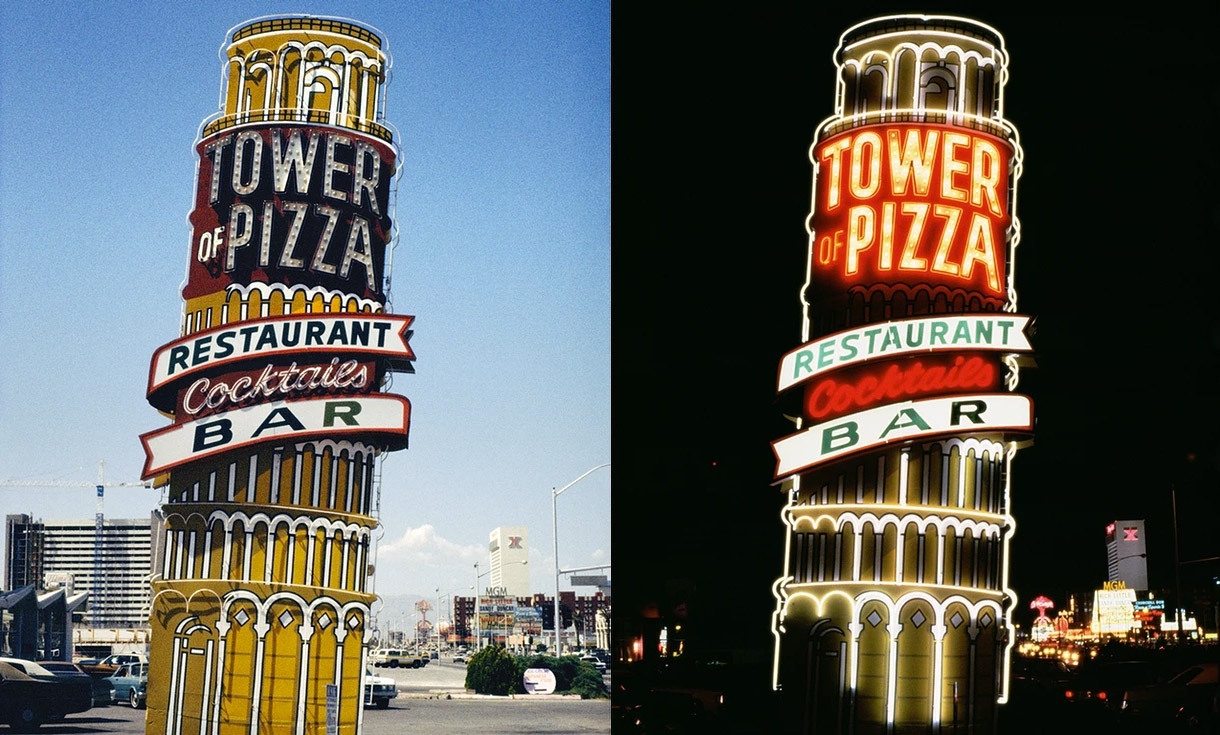 Tower of Pizza - Las Vegas, Nevada U.S.A. - 1979