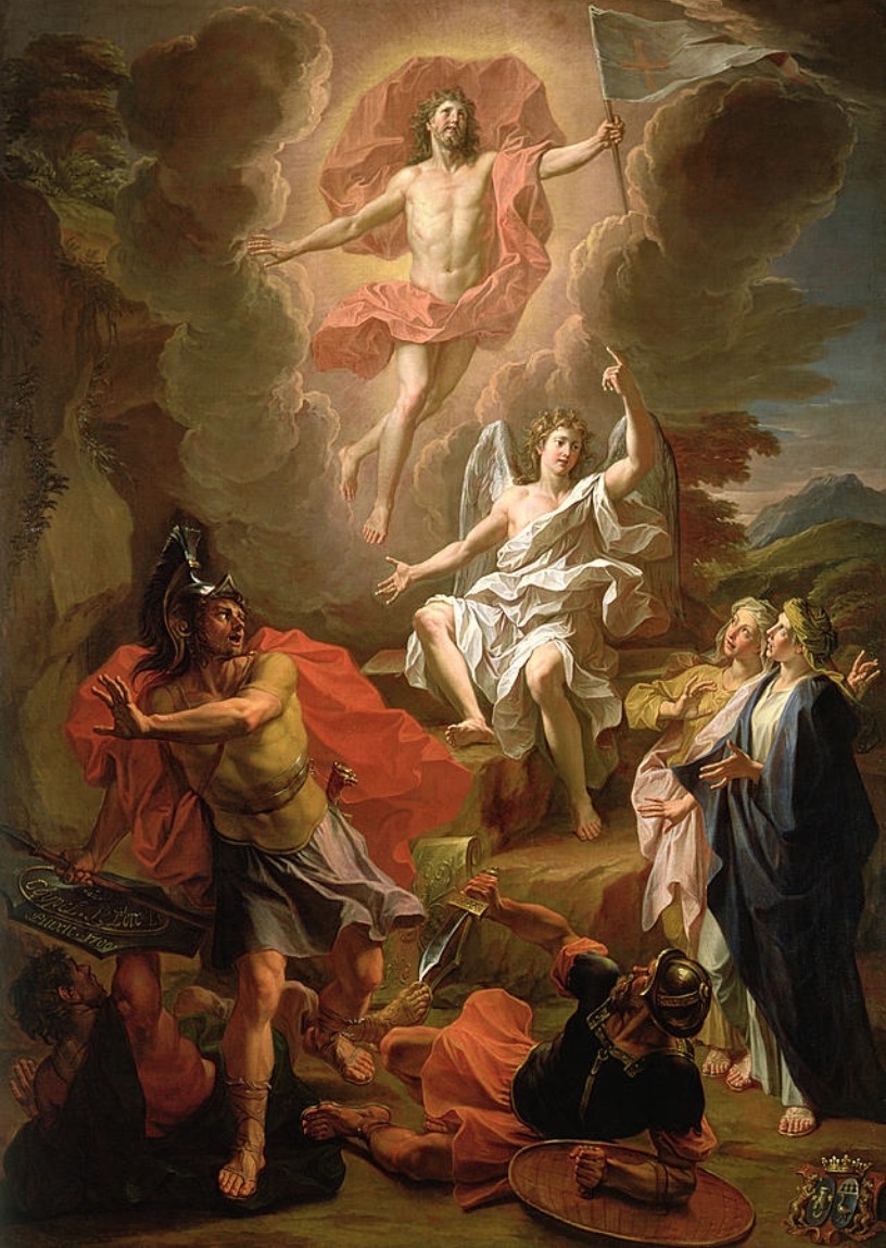 The Resurrection. 1700.
Noel Coypel. French 1628-1707. oil/canvas.
http://hadrian6.tumblr.com