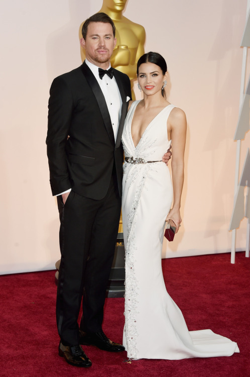 Channing and Jenna Dewan Tatum attend the 87th Annual Academy Awards at Hollywood & Highland Center on February 22, 2015