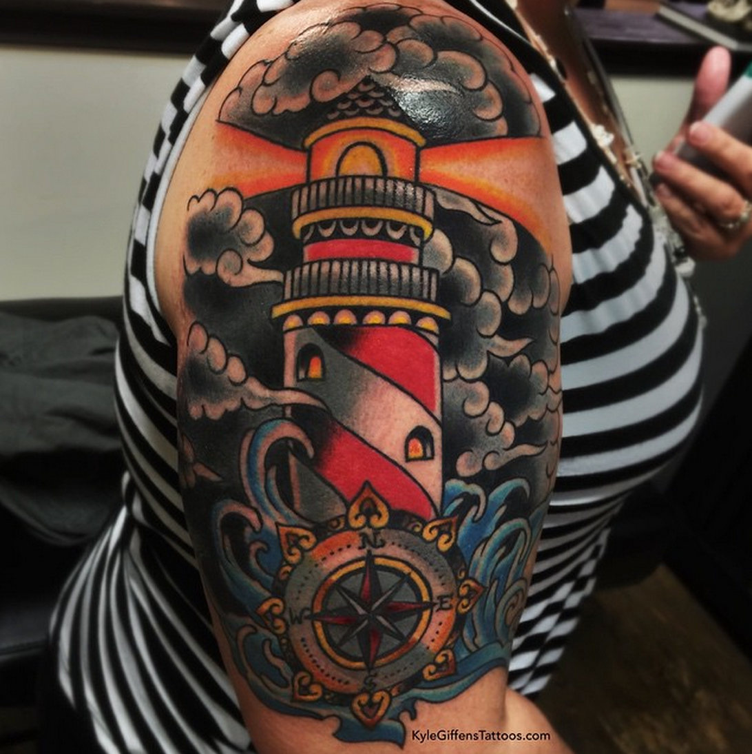 Little Pricks Tattoo Studio | Lighthouse tattoo by Kyle ...