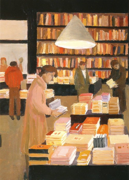 huariqueje:
“Bookstore (Reading Women) - Willy Belinfante
Dutch, 1922-2014
Oil on canvas, 30 x 40 cm.
”