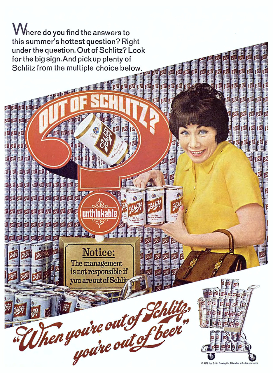 Joseph Schlitz Brewing Company - 1968