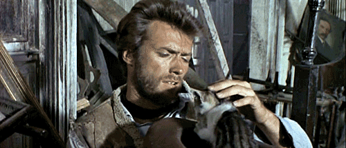 0morganroman0:
“ Clint Eastwood playing with cat in The Good, The Bad, and The Ugly.
”
