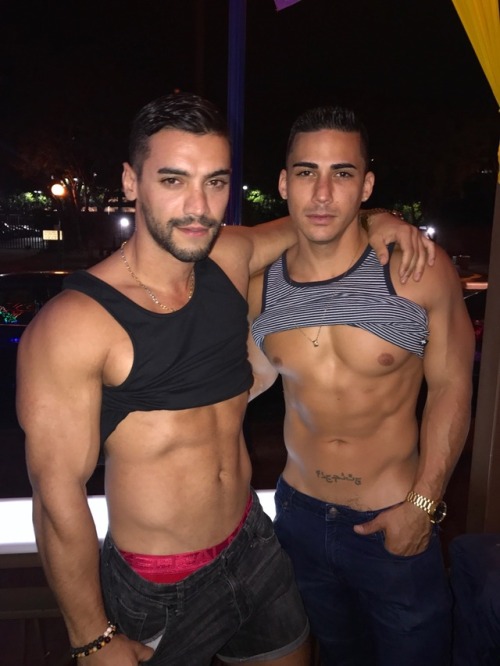 wehonights:

Out in WeHo with Arad & Topher