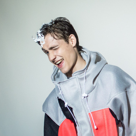 justdropithere: “Florian Luger by Silje Skarra - Backstage at Christopher Shannon, SS16 ”
