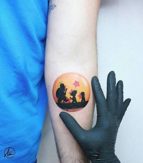 Tattoo tagged with: dragon ball z, small, andreamorales, tiny, tv series,  cartoon, ifttt, little, inner forearm, medium size 