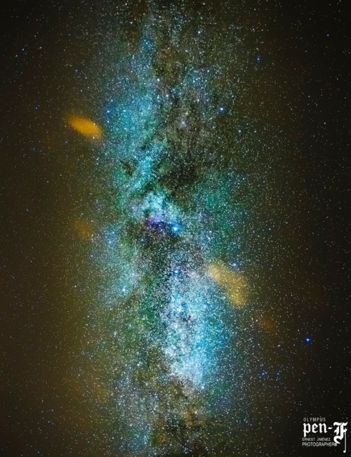Shoot for the stars! Olympus shooter Ernest W. Jimenez used the...