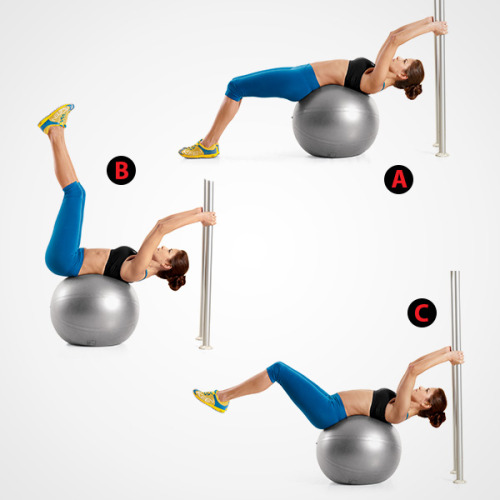 Image result for STABILITY BALL REVERSE LEG LIFTS