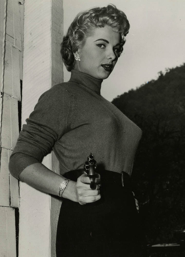 Double-action revolver, Martha Hyer