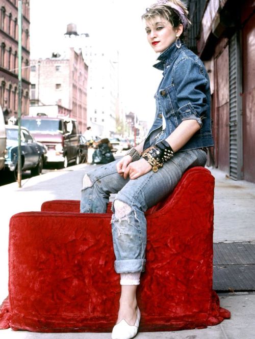 Madonna in 1980s NYC. Photo by Richard Corman