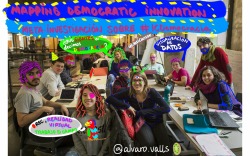 Relatograma de uno de los grupos de ICDemocracia: Mapping Democratic Innovation.
Ilustraciones: Álvaro Valls (@alvaro.valls)