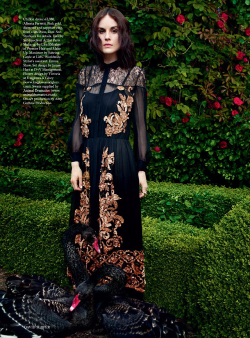 Michelle Dockery in Harper’s Bazaar UK October 2015