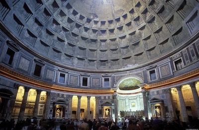 What are the differences between the Pantheon and the Parthenon?